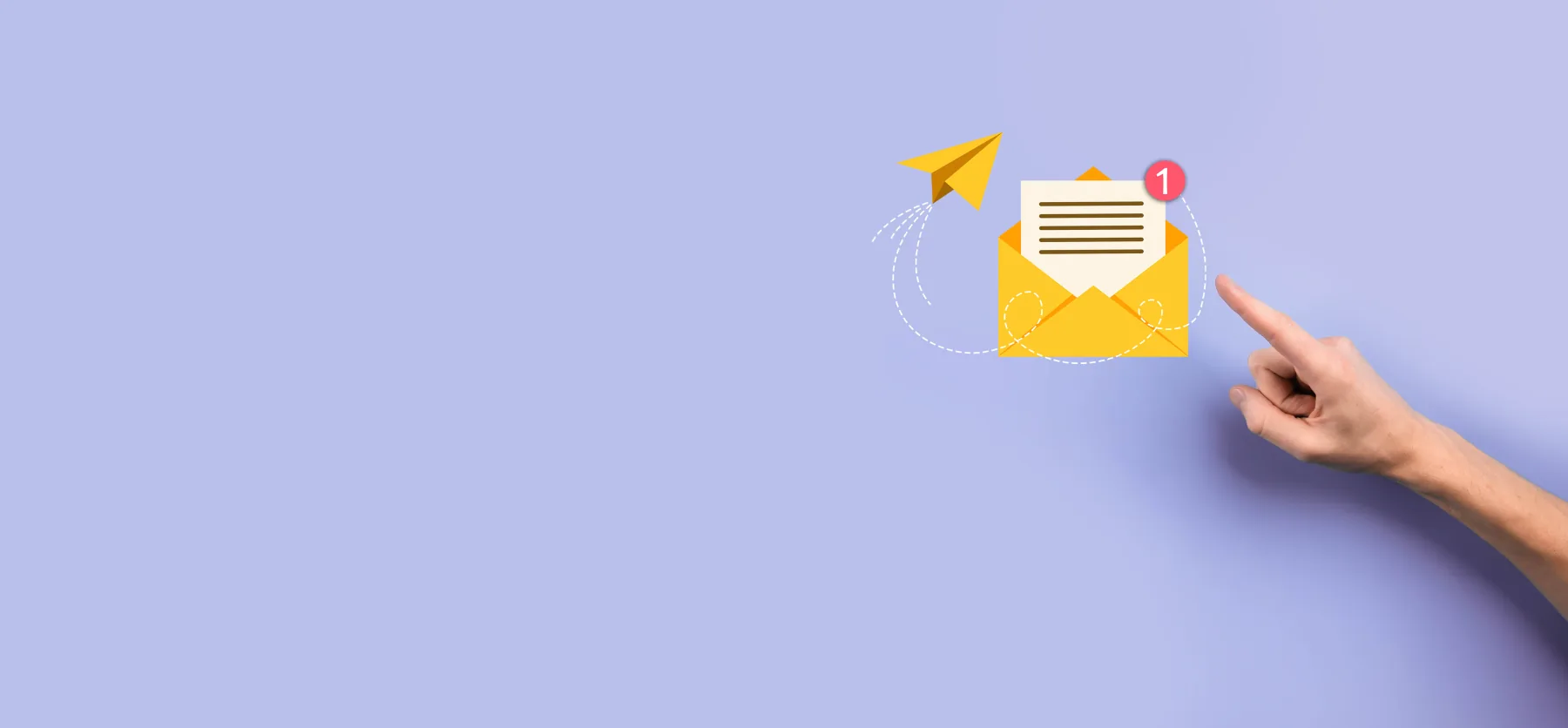 A direct message ready to begin a business conversation